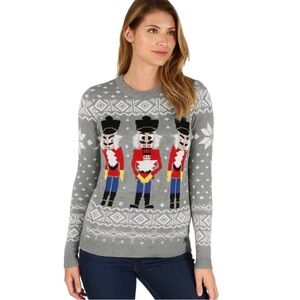 Tipsy Elves Gray Nutcracker Sweater